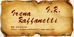 Irena Raffanelli vizit kartica